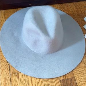 Free People Wide Brim Floppy Wool Hat